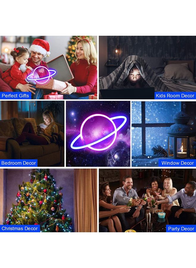 مصباح نيون بنمط كوكب متعدد الألوان - Image 4